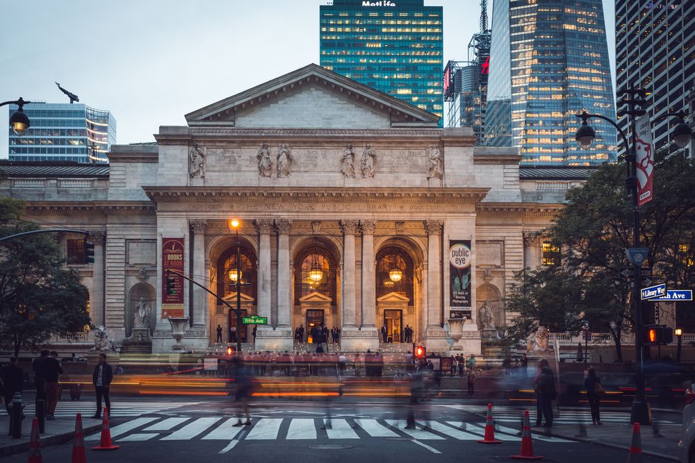 Exterior of New York Public Library