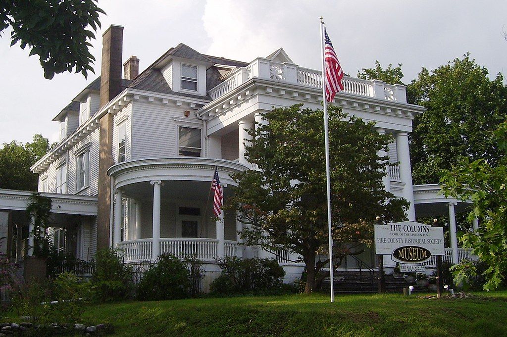 Exterior of the Columns Museum of the Pike County Historical Society