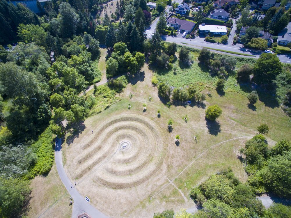 Aerial view of Luther Burbank Park
