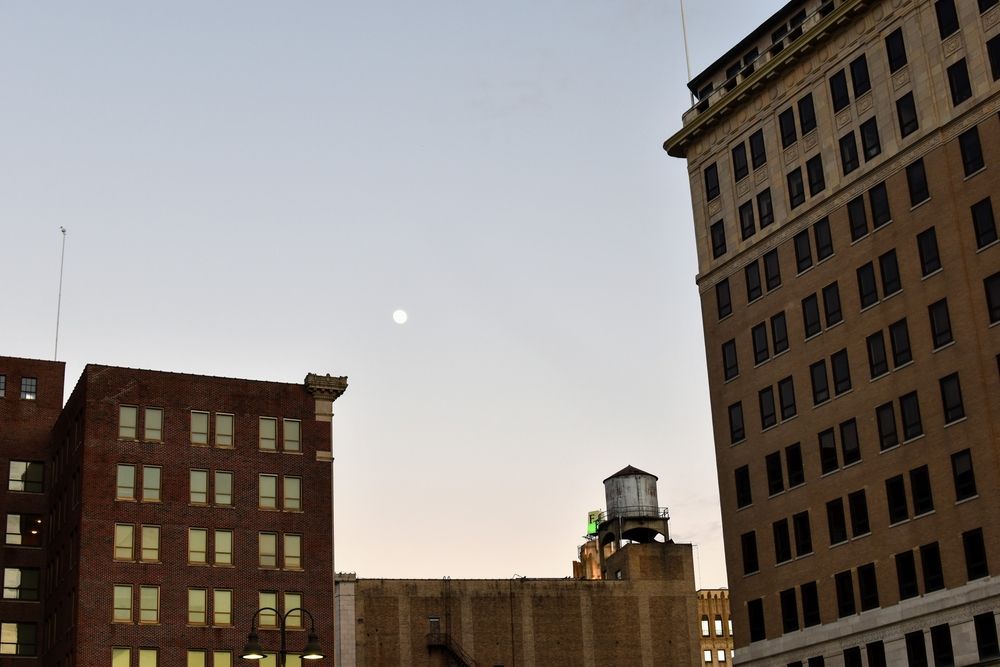 Buildings along Downtown Monroe