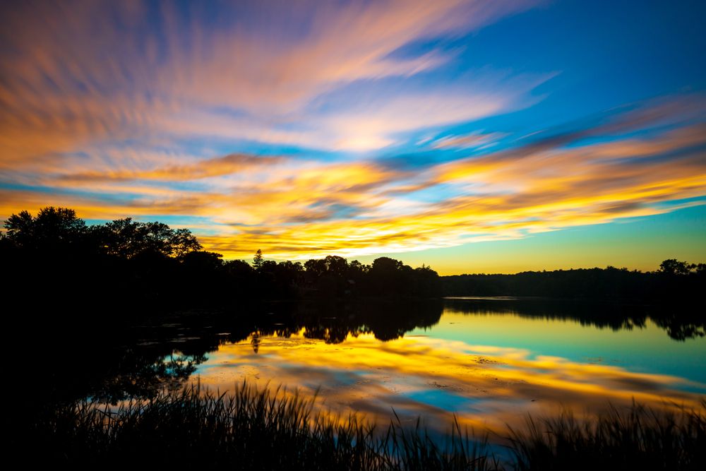 Scenic view of Ell Pond