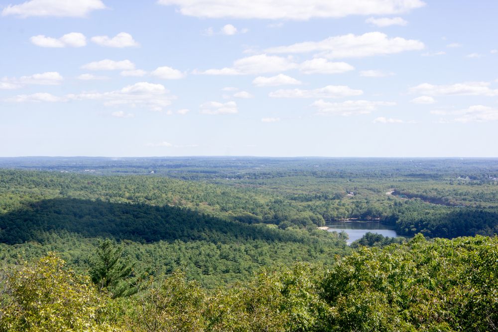 Aerial view of Houghton's Pond