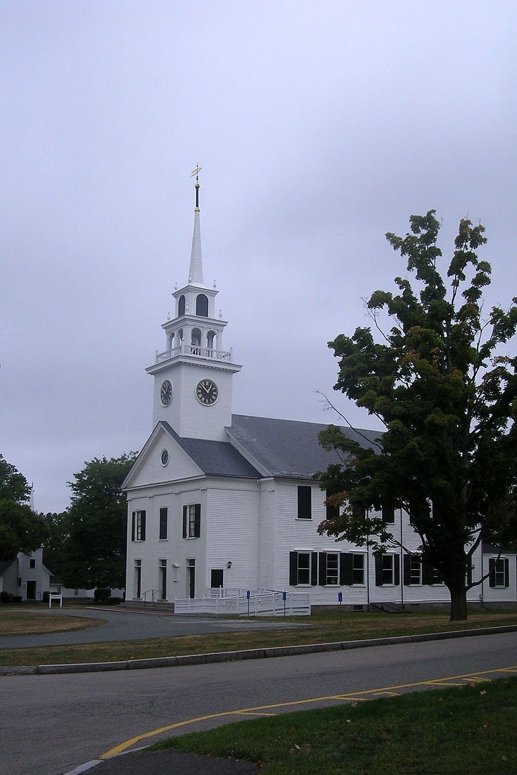 A church at Milton Centre Historic District