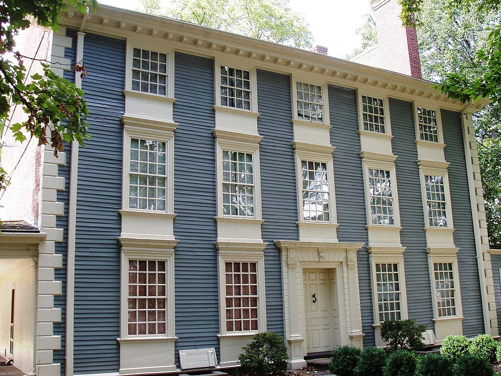 Exterior of The Royall House and Slave Quarters