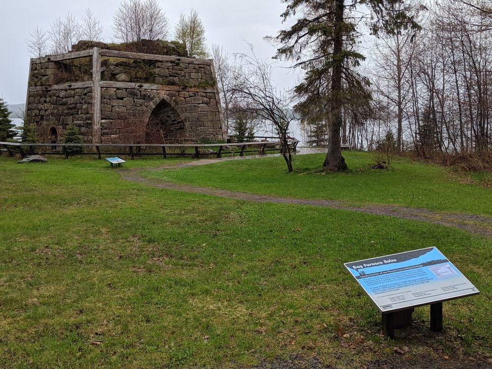 The grounds of Bay Furnace Ruins