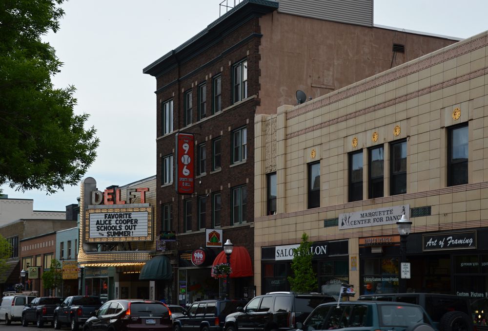 Buildings along Downtown Marquette