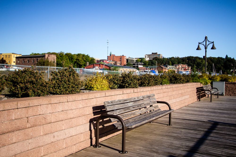 Benches at Downtown Marquette