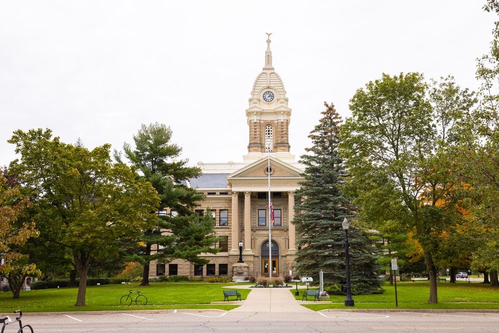 Exterior of the Ingham County Courthouse