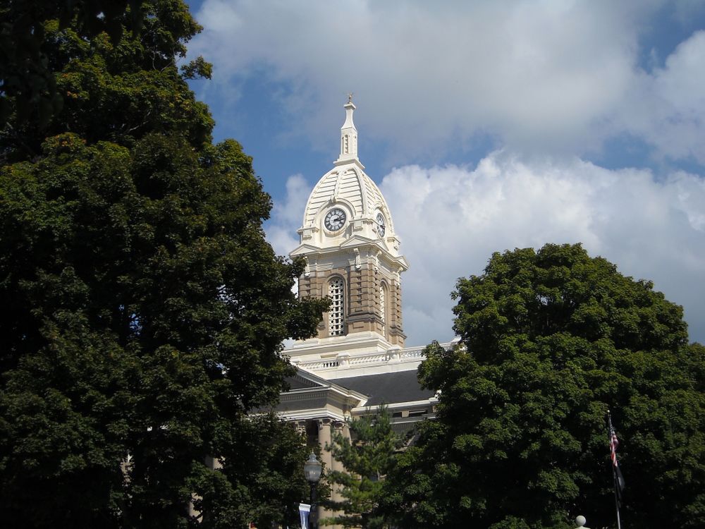 Clock tower of Ingham County Courthouse