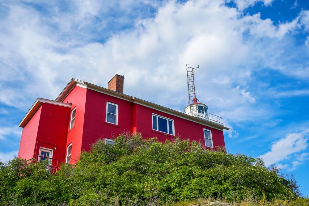 Facade of Marquette Harbor Lighthouse