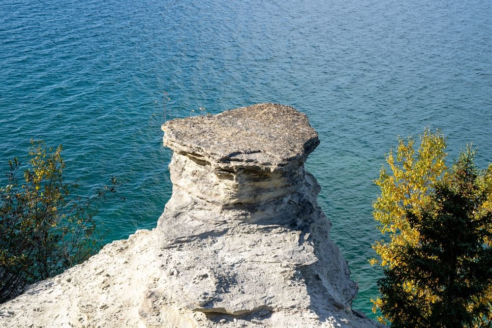 View from the top of Miners Castle Rock