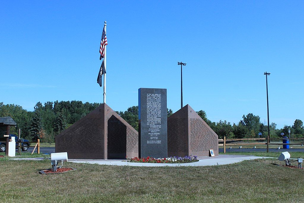 Daytime view of Monroe County Vietnam Veterans Memorial