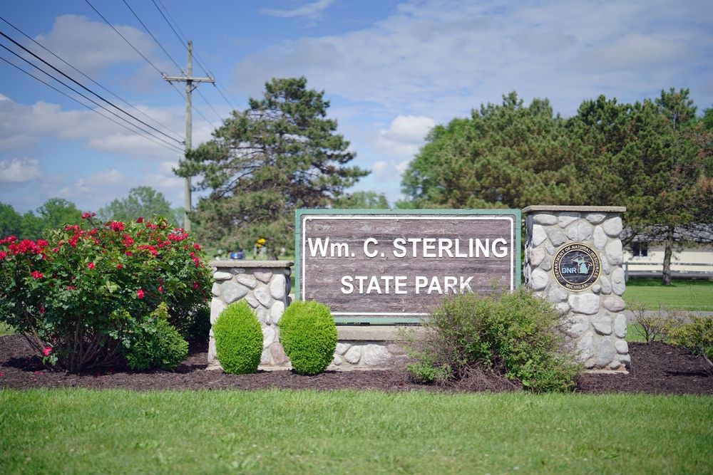 Welcome sign of William C. Sterling State Park