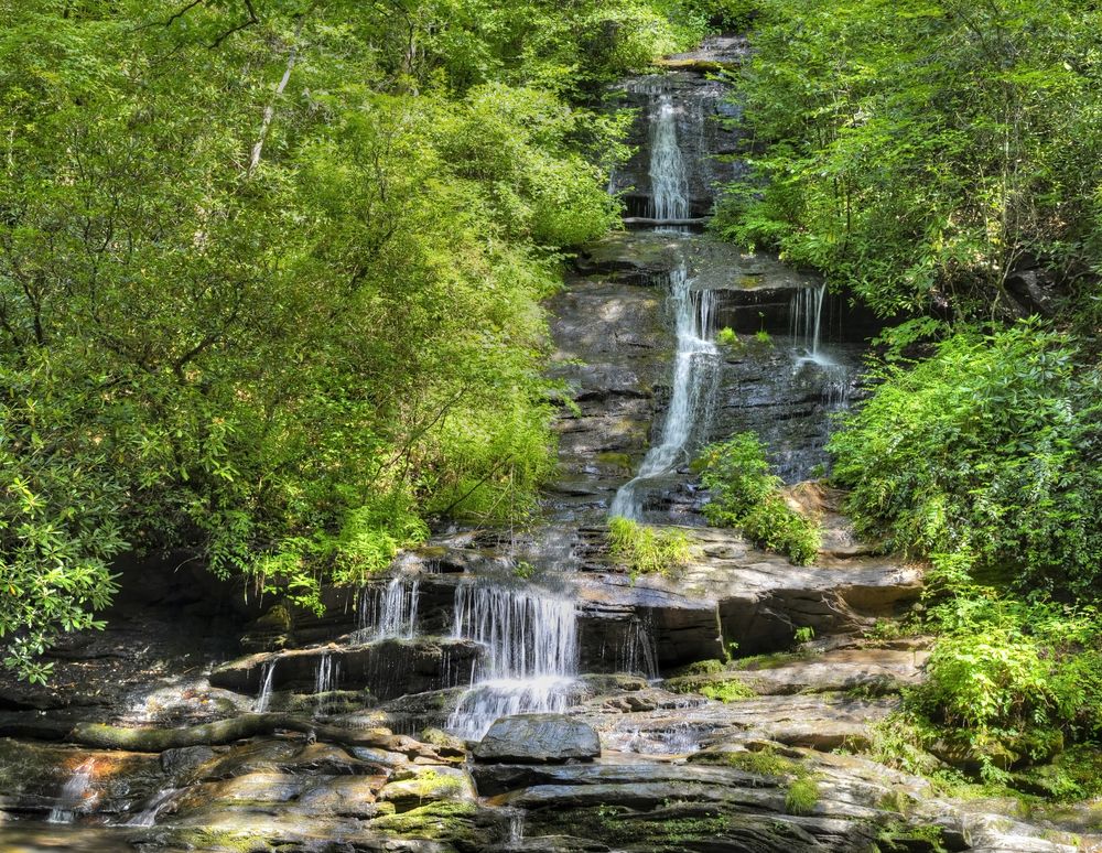A waterfall at Great Smoky Mountains National Park
