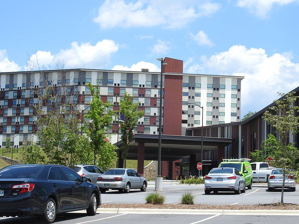 View of Harrah's Cherokee Valley River Casino's entrance