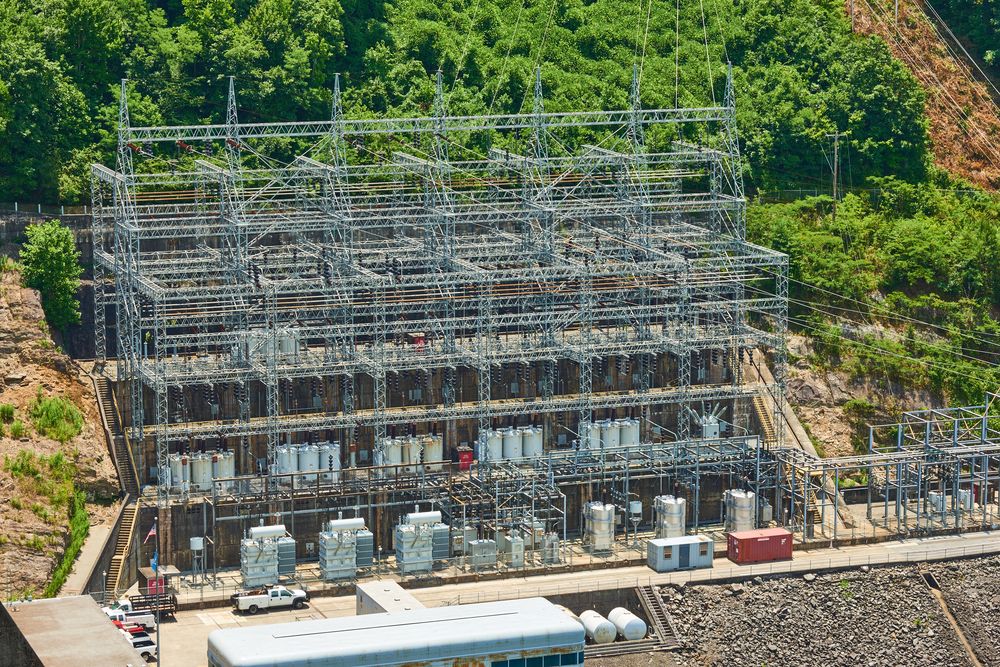 Hydroelectric substation of Hiwassee Dam