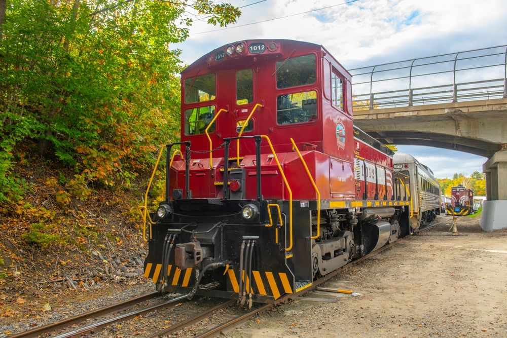 Locomotive at Winnipesaukee Scenic Railroad