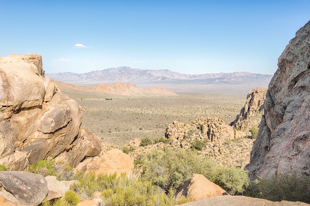 View from Teutonia Peak Trail window