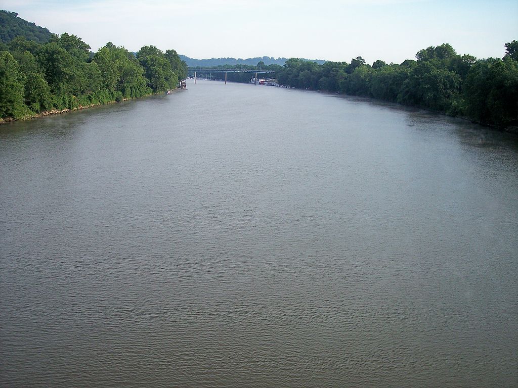 The waters of Muskingum River