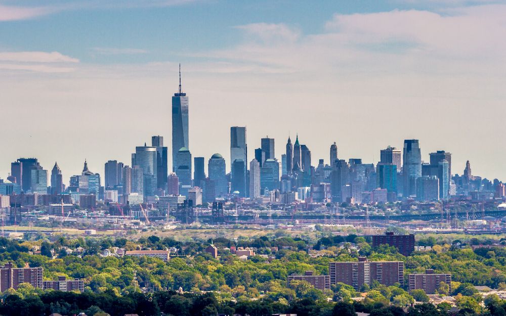 Skyline view of Eagle Rock Reservation.