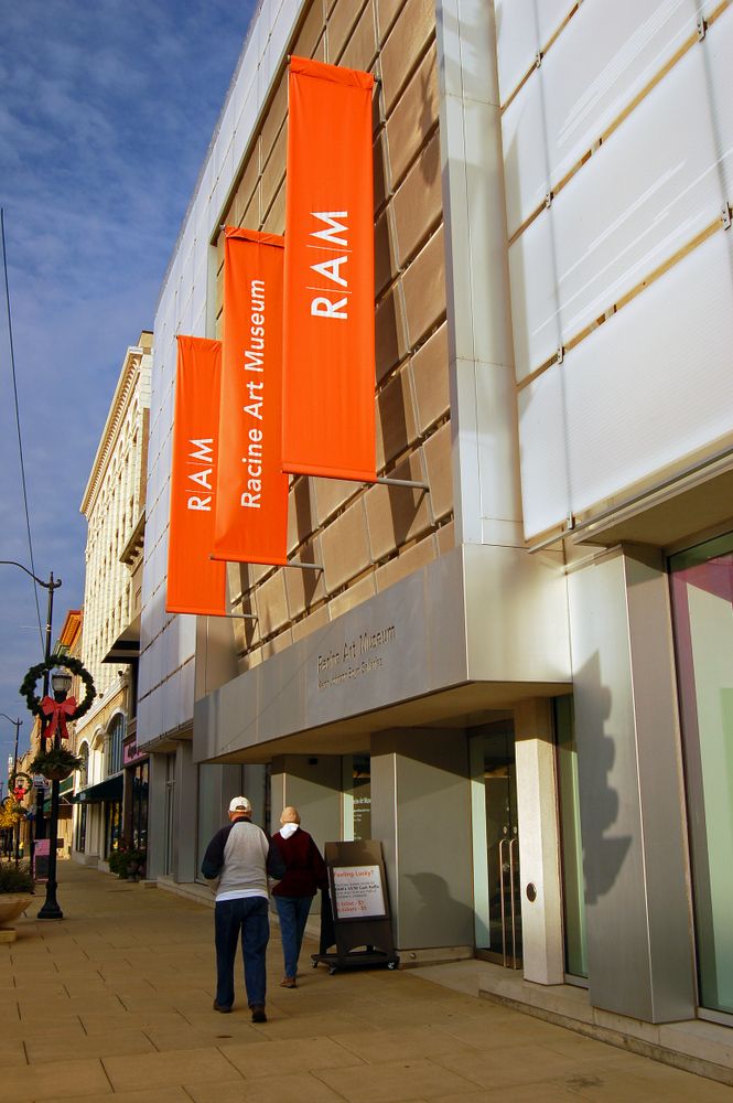 Exterior of Racine Art Museum in Racine