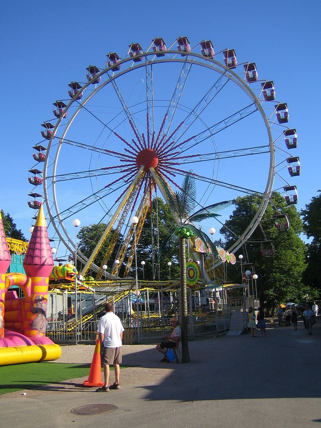 A ferris wheel at Folkets Park