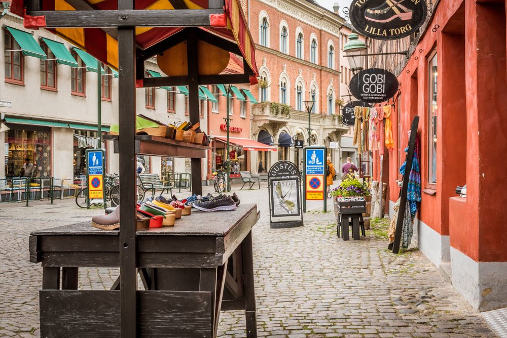 Shops along Lilla Torg