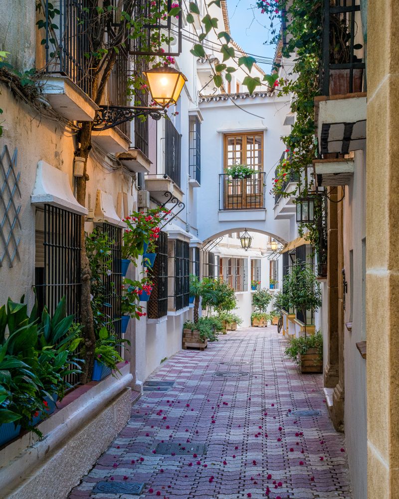 A narrow street at Old Town Marbella