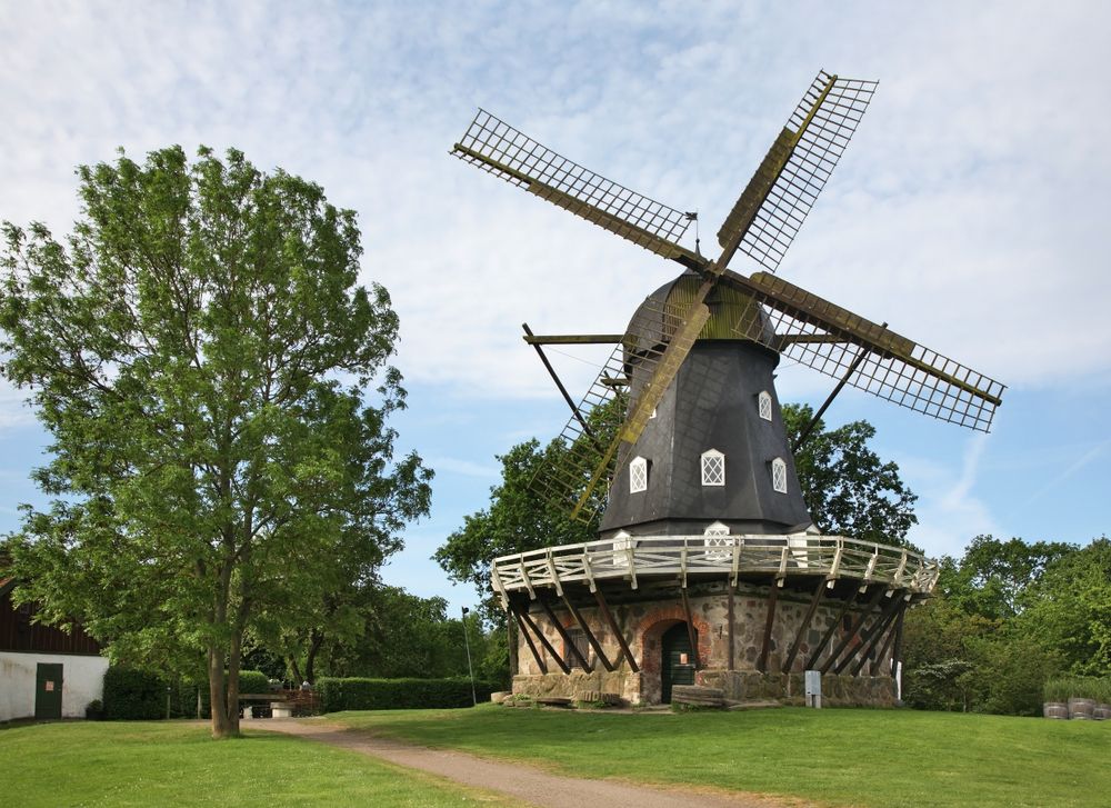 A windmill at Slottstradgarden