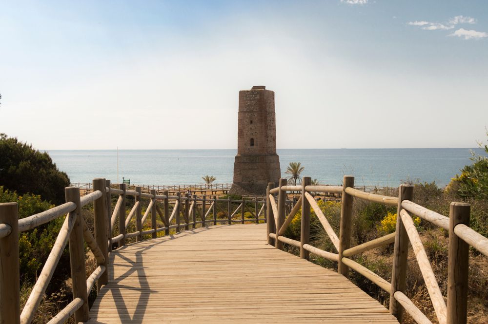 Boardwalk leading to Torre Ladrones