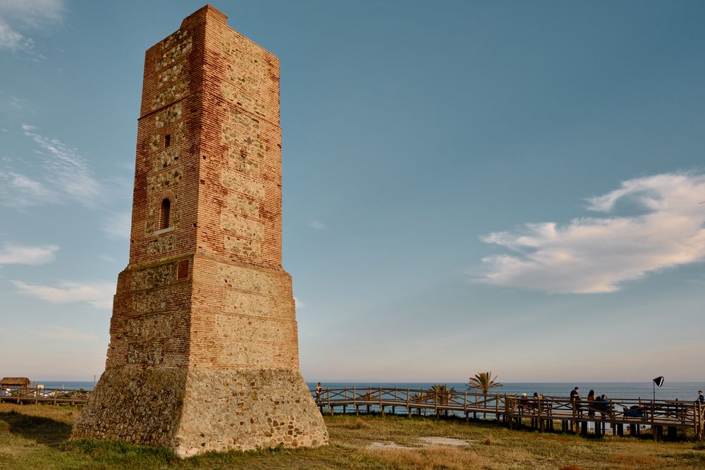 Gorgeous blue sky over Torre Ladrones