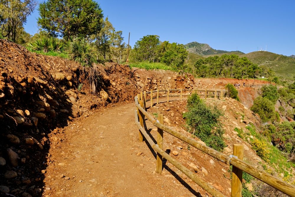 A hiking path at Guadalmina