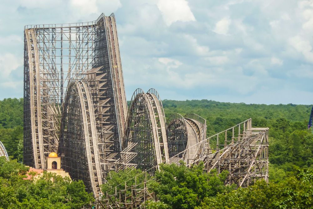 Rollercoaster at Six Flags Great Adventure