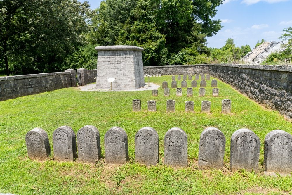 Headstones at Stones River National Battlefield