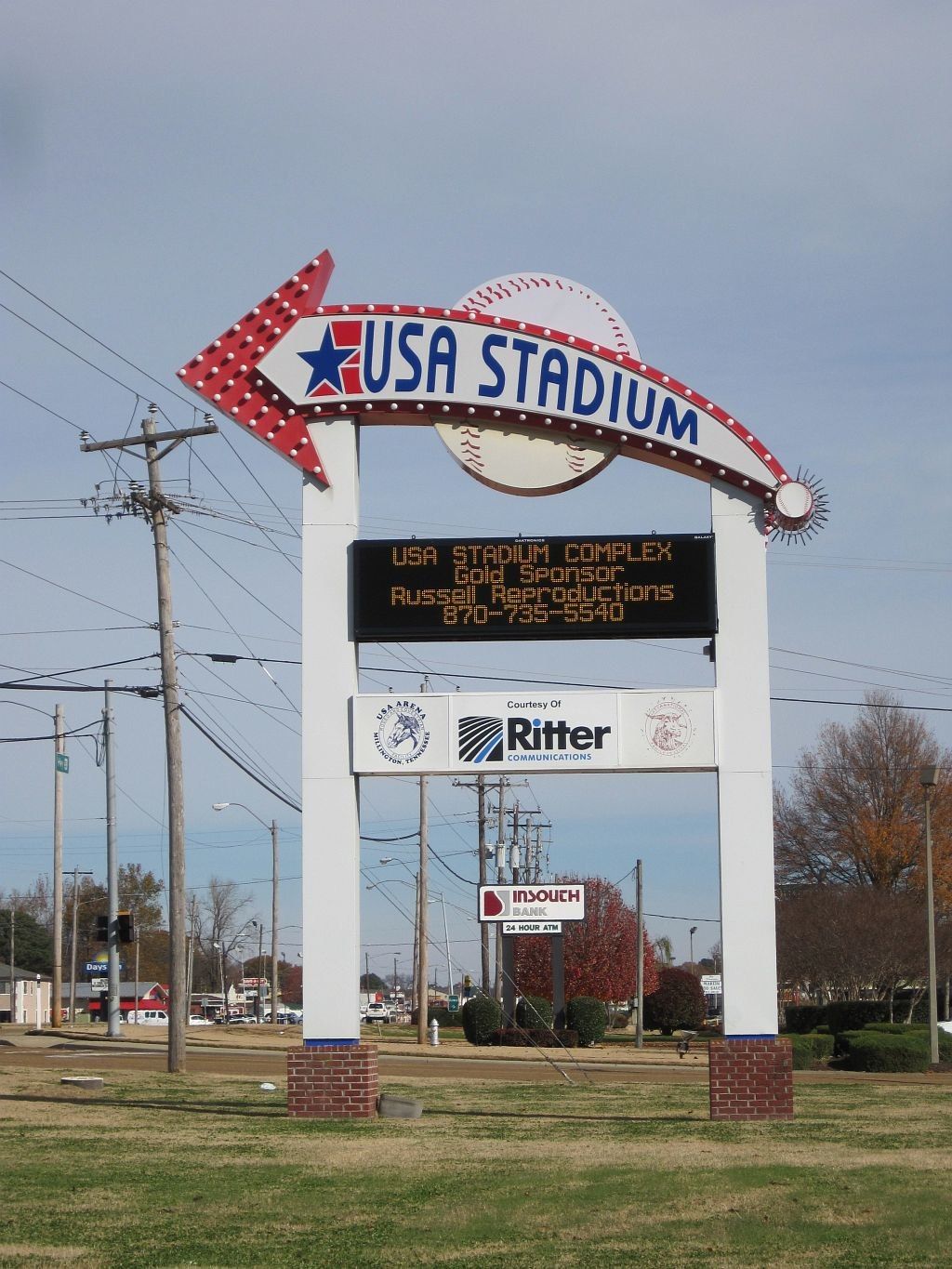 Signage of USA Stadium Complex