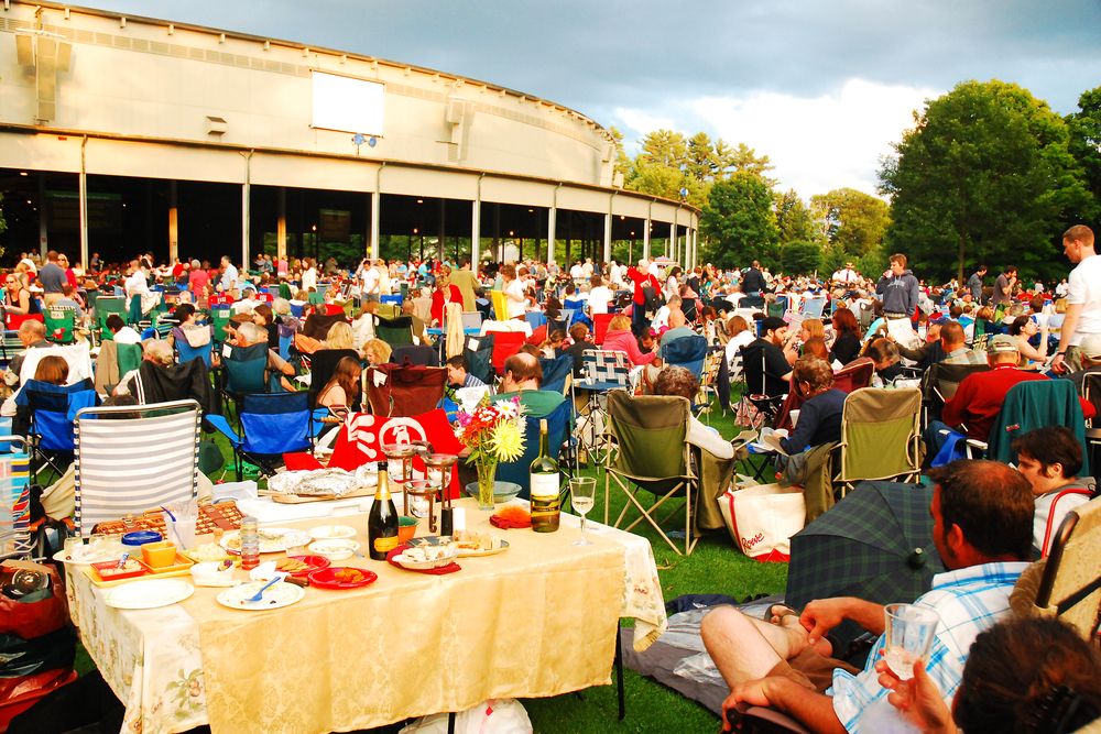 People at the Music Show in Tanglewood