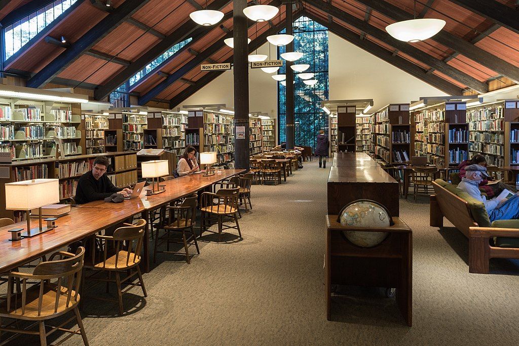 Interior of Mill Valley Public Library