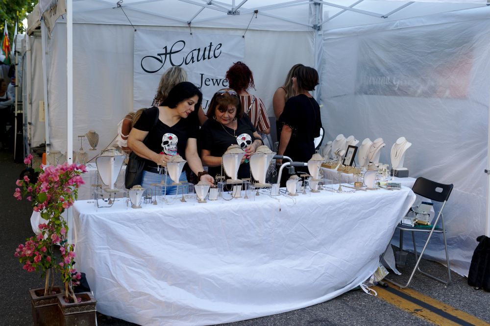 Jewelry for sale at the Mountain View Art & Wine Festival