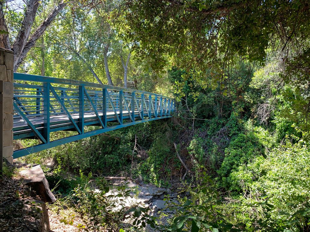 Footbridge at Stevens Creek Trail