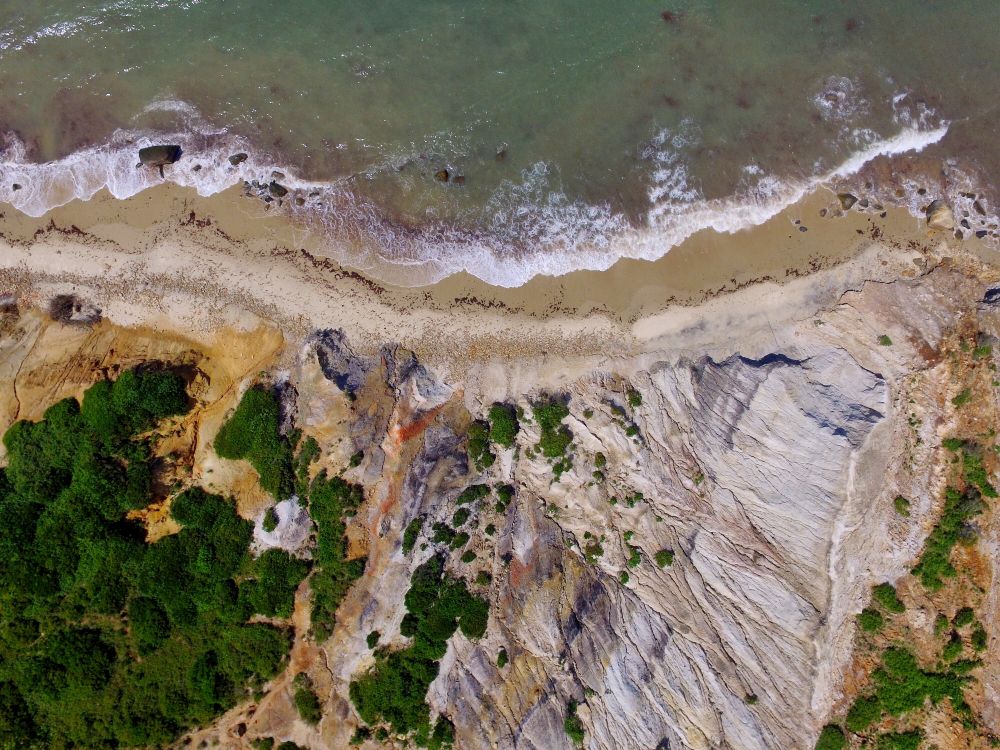 Aerial view of Aquinnah Cliffs