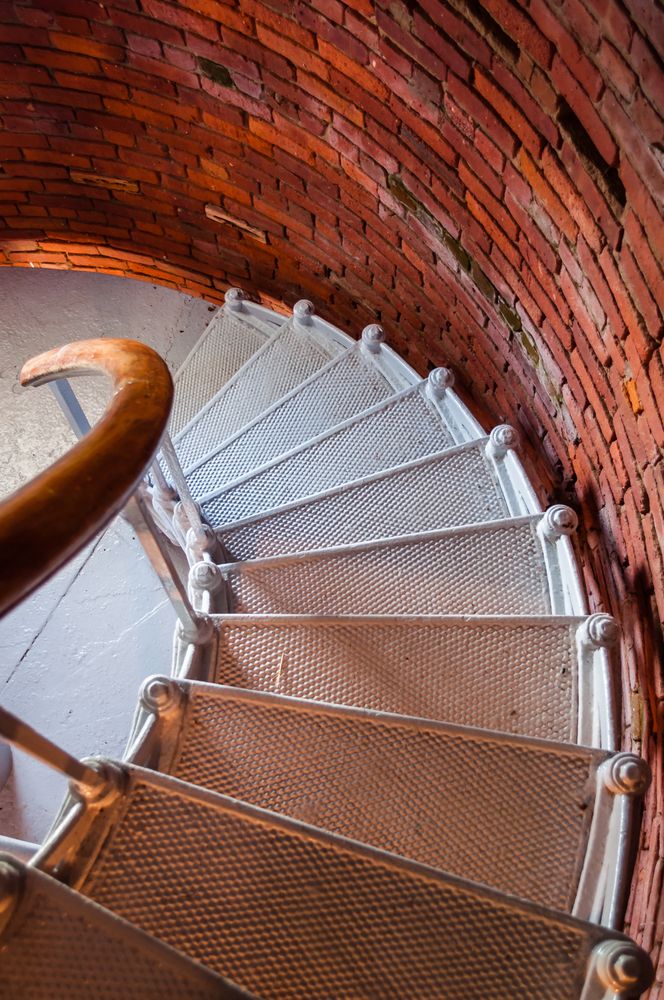 Spiral staircase in Gay Head Lighthouse