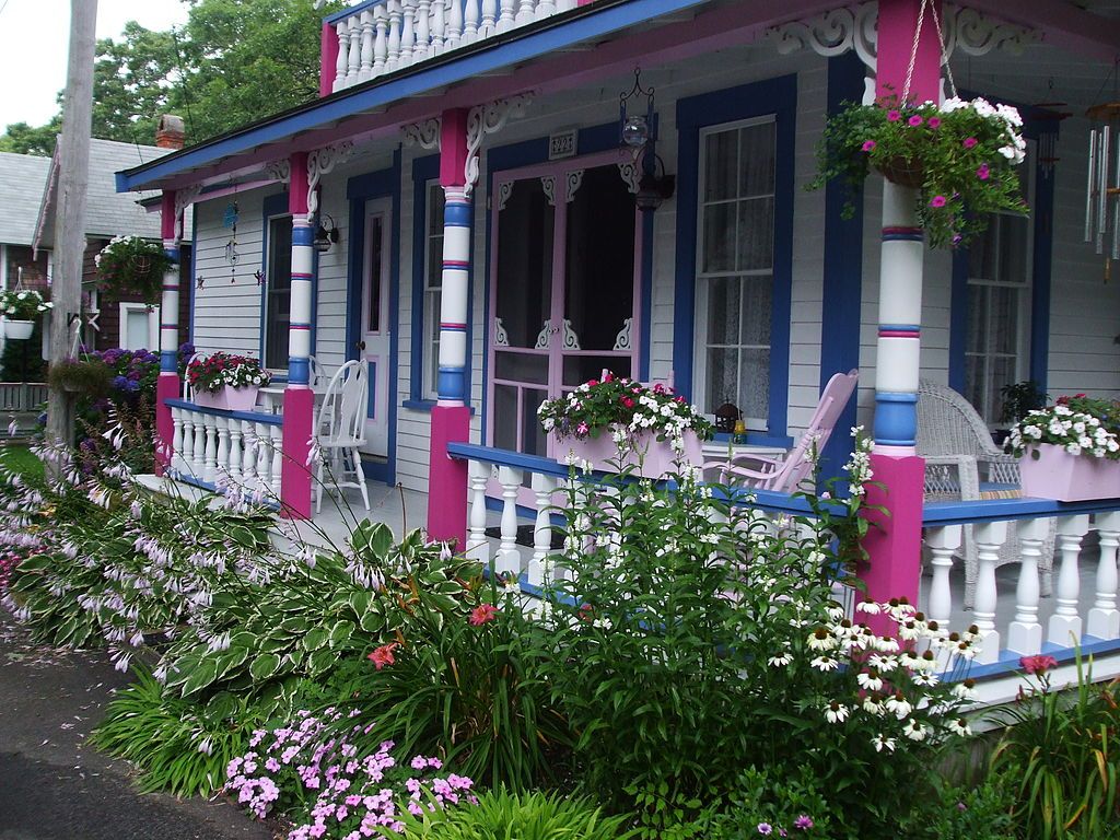 Exterior of a cottage at Martha's Vineyard Camp Meeting Association