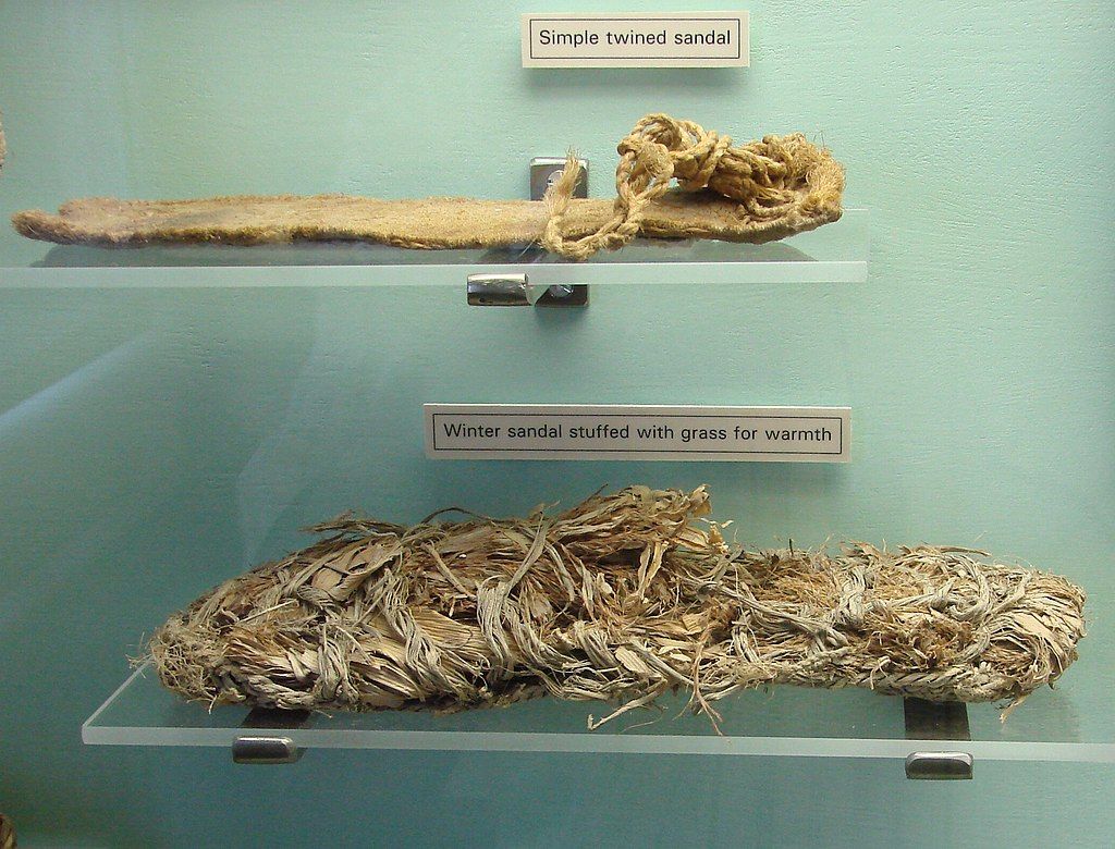 Sandal exhibit in the Chapin Mesa Archeological Museum