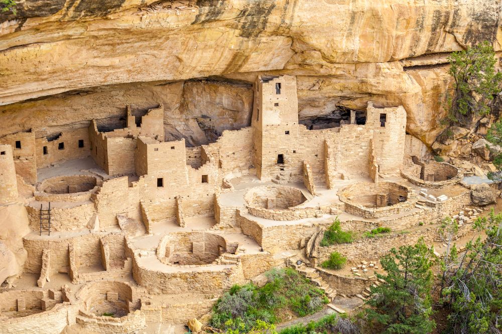 Daytime view of the Cliff Dwellings