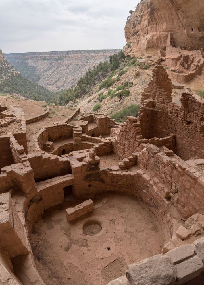 Long house at the Cliff Dwellings