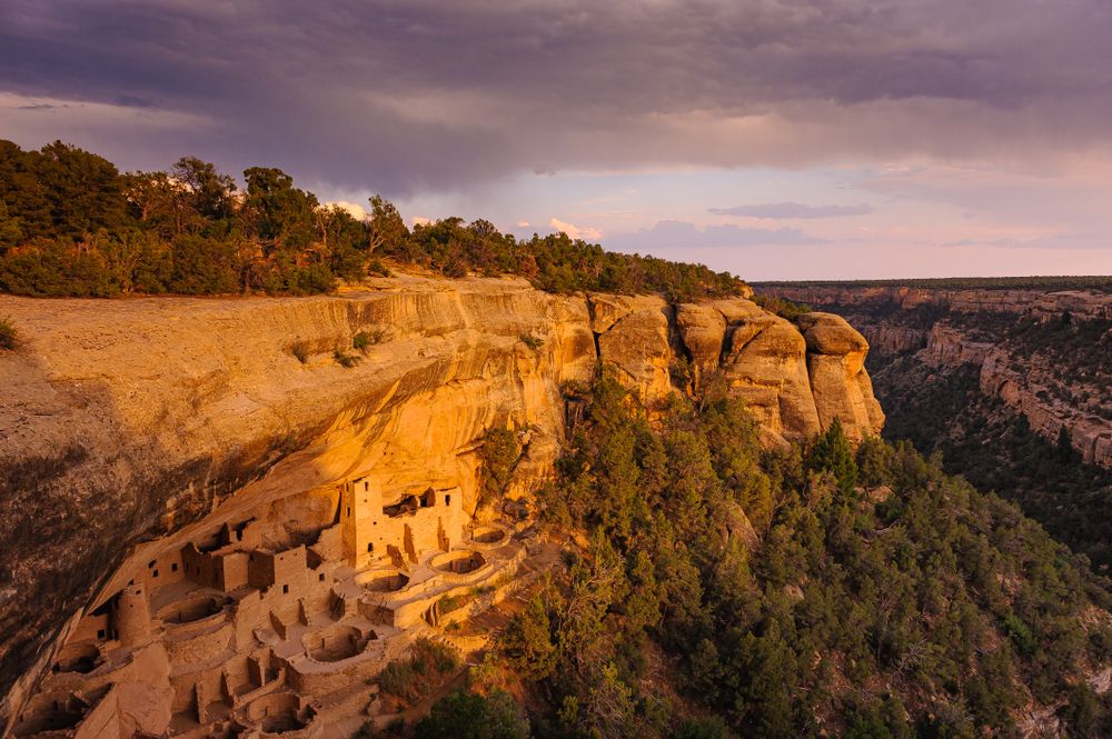 Aerial view of the Cliff Dwellings