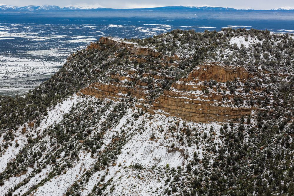 Winter scene at Mesa Verde