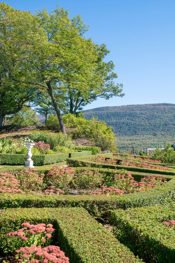 Beautiful garden of Hildene Lincoln Family Home
