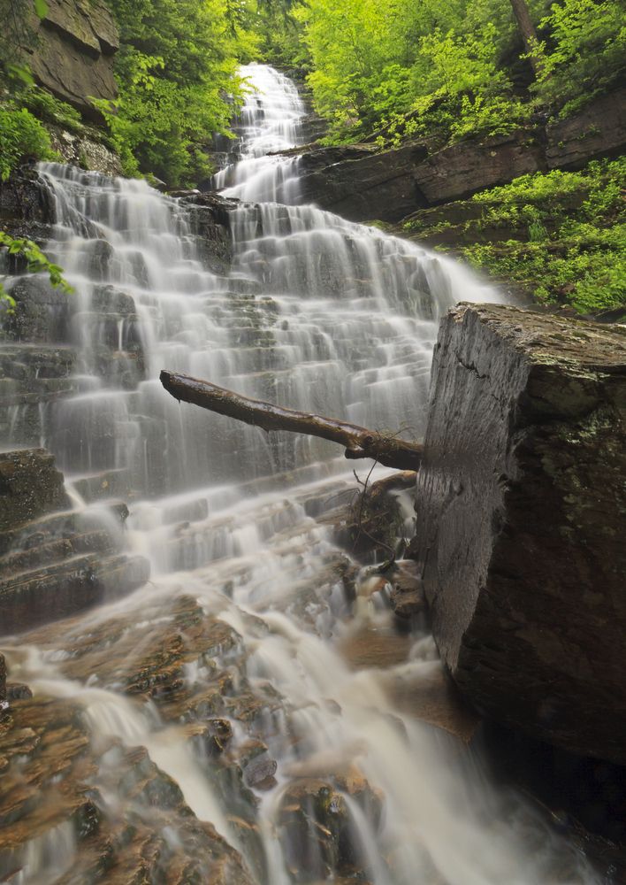 Cascades of Lye Brook Falls Trail