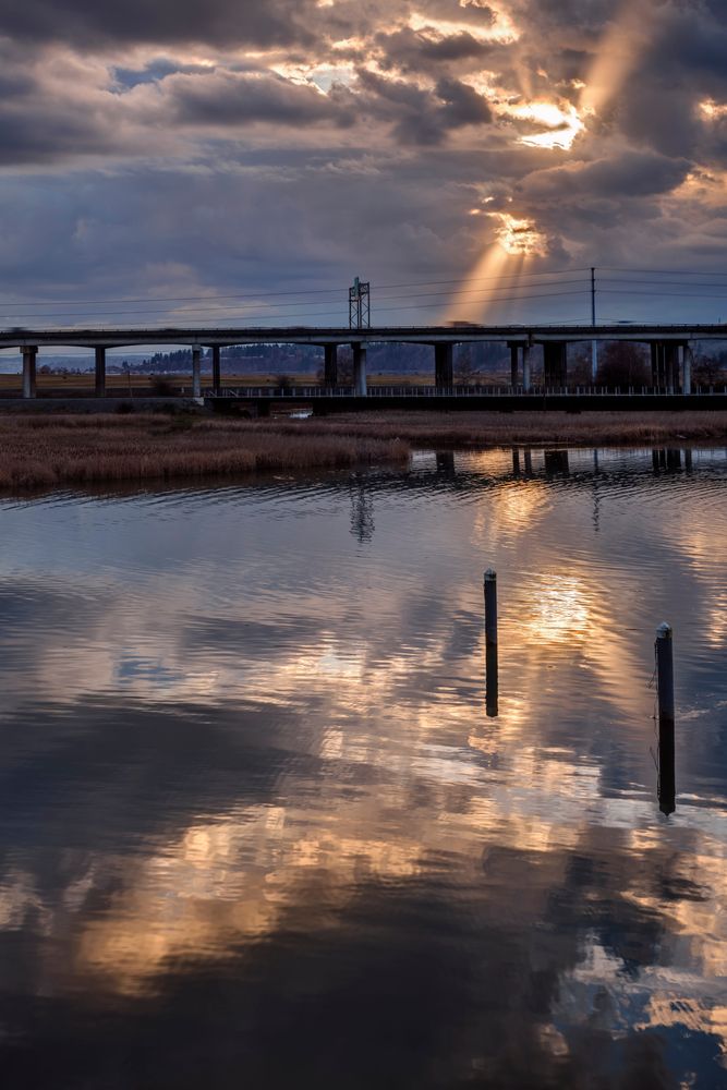 Scenic view of Ebey Waterfront Park